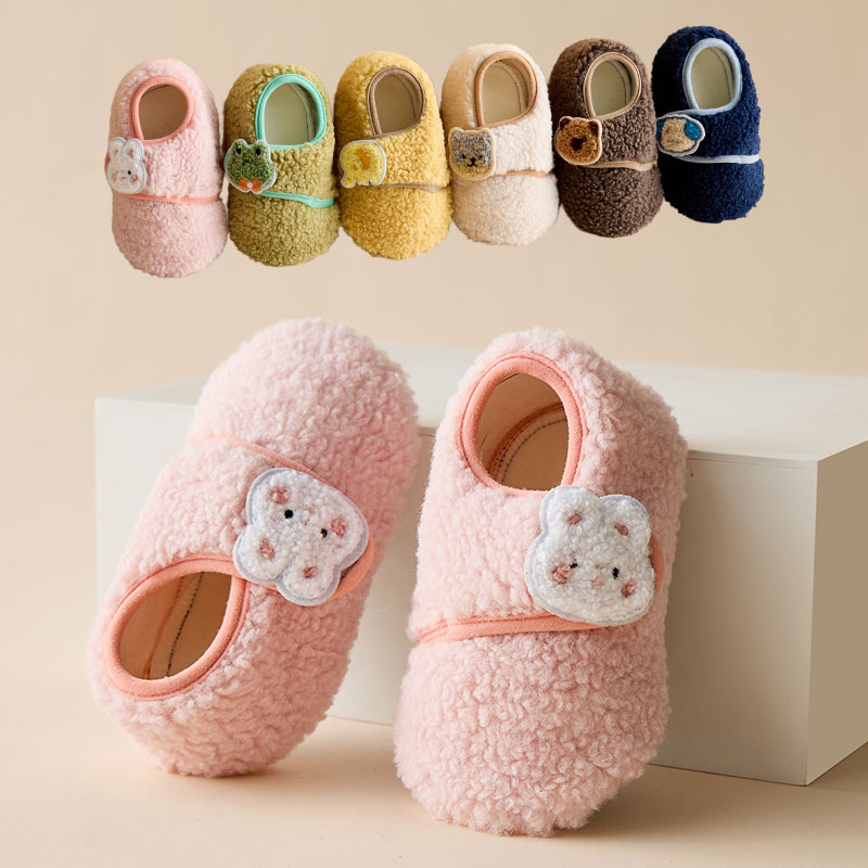 秋冬宝宝地板袜加绒加厚防滑厚底儿童居家室内婴儿学步爬爬垫袜套