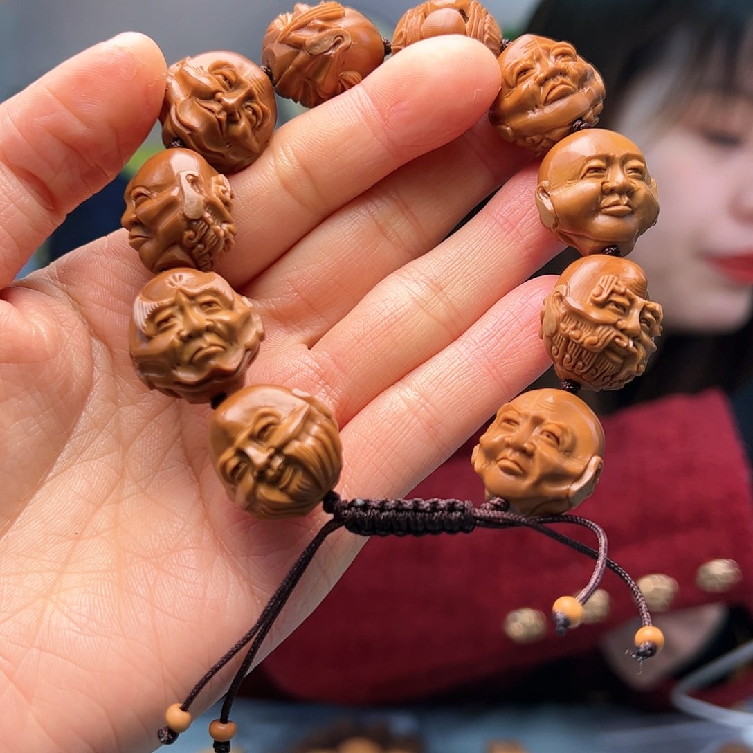 橄榄核手串/手链老**画橄榄核