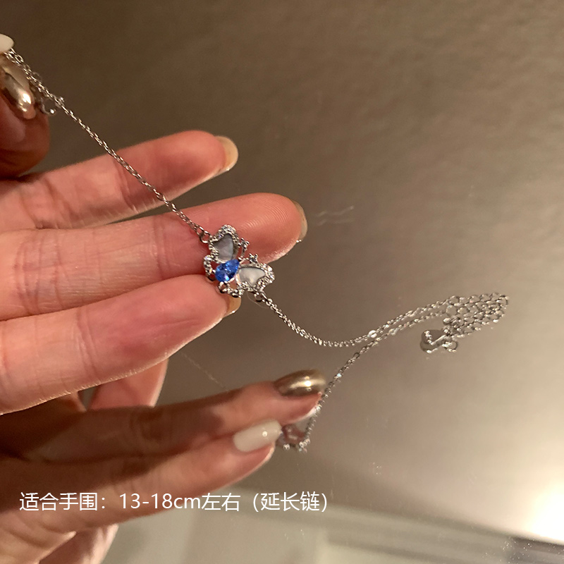 合金莫桑石手链 小众气质百搭甜美简约温柔手链9775-04