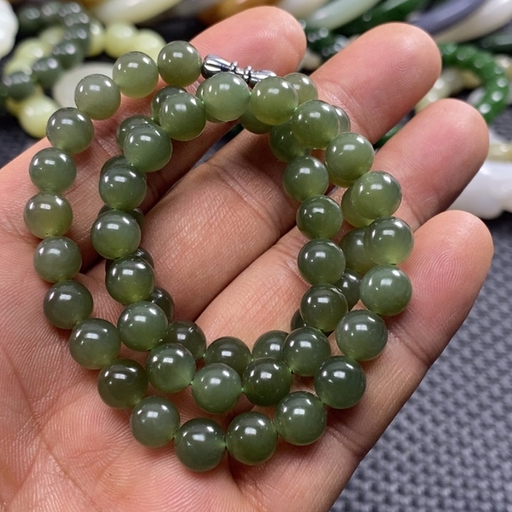 和田玉未镶嵌手链