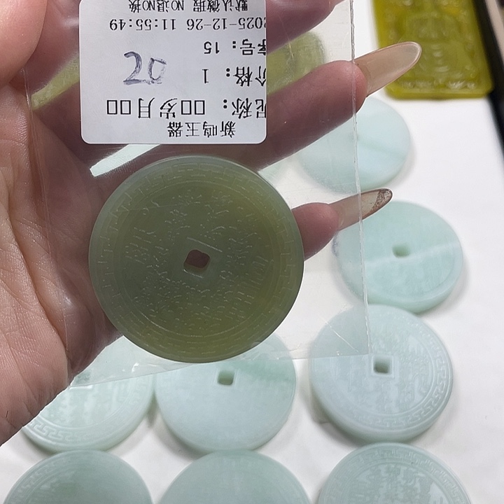 ꧁***꧂蛇纹石玉合金颈饰