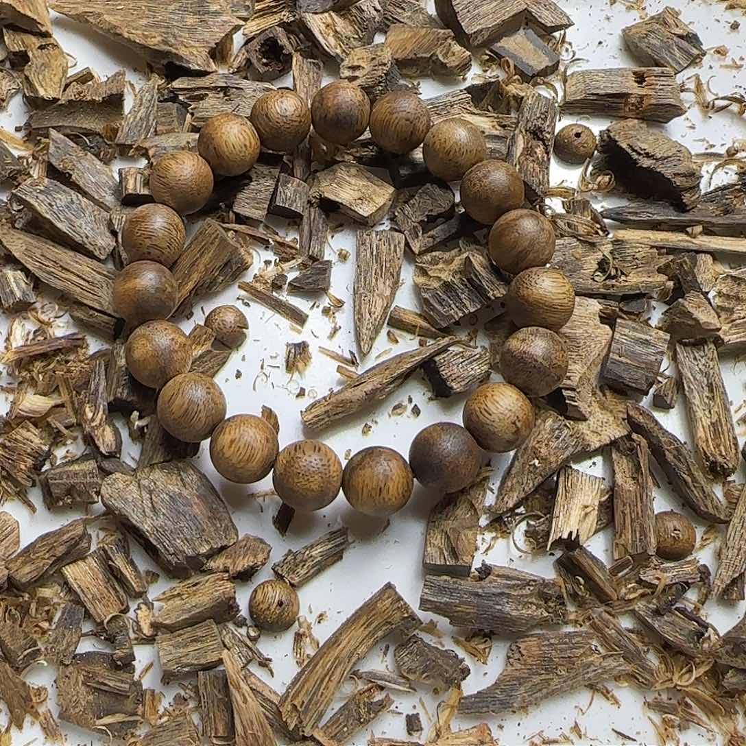 沉香沉香碎屑圆珠1.1单圈10克