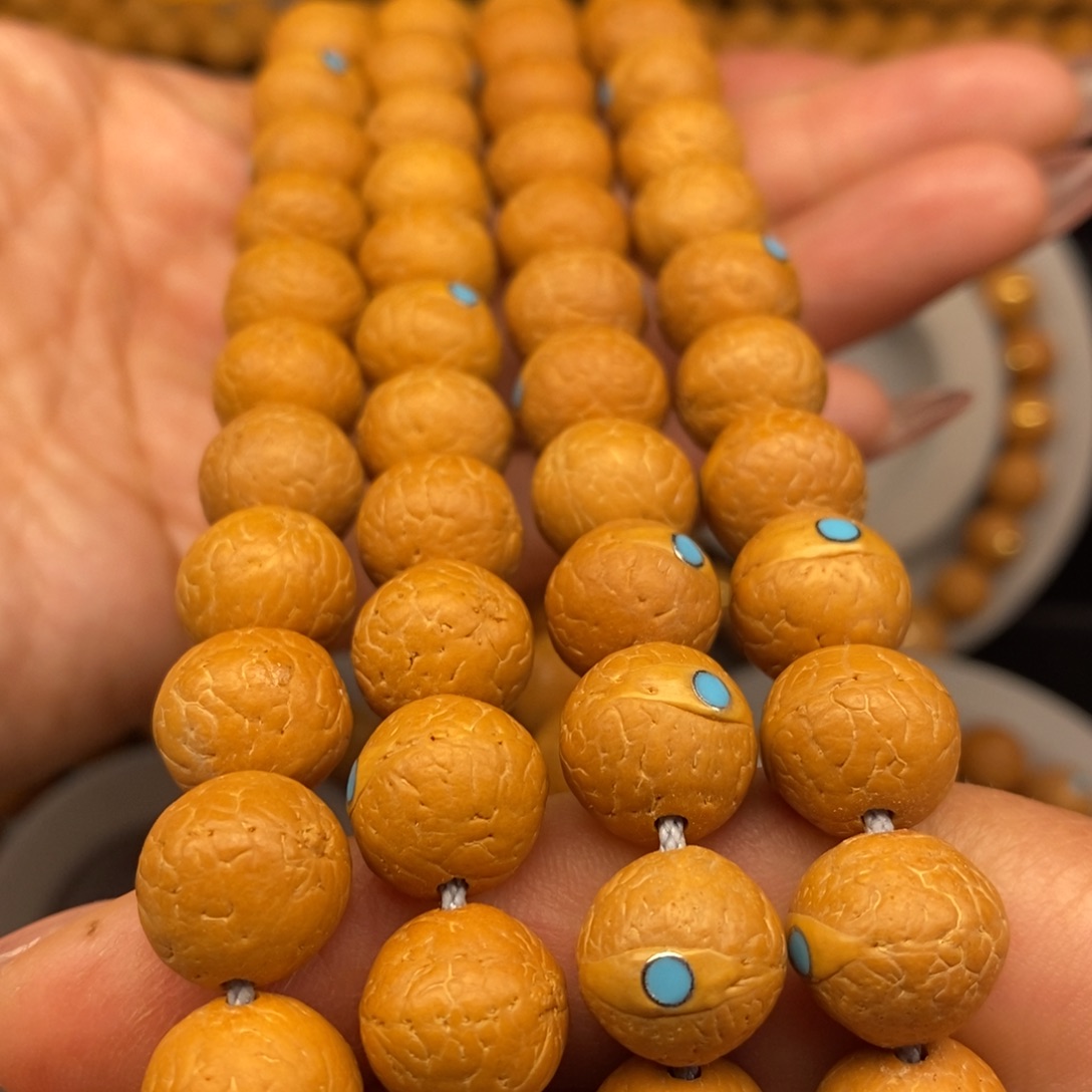手串凤眼菩提12➕铜松，108长条