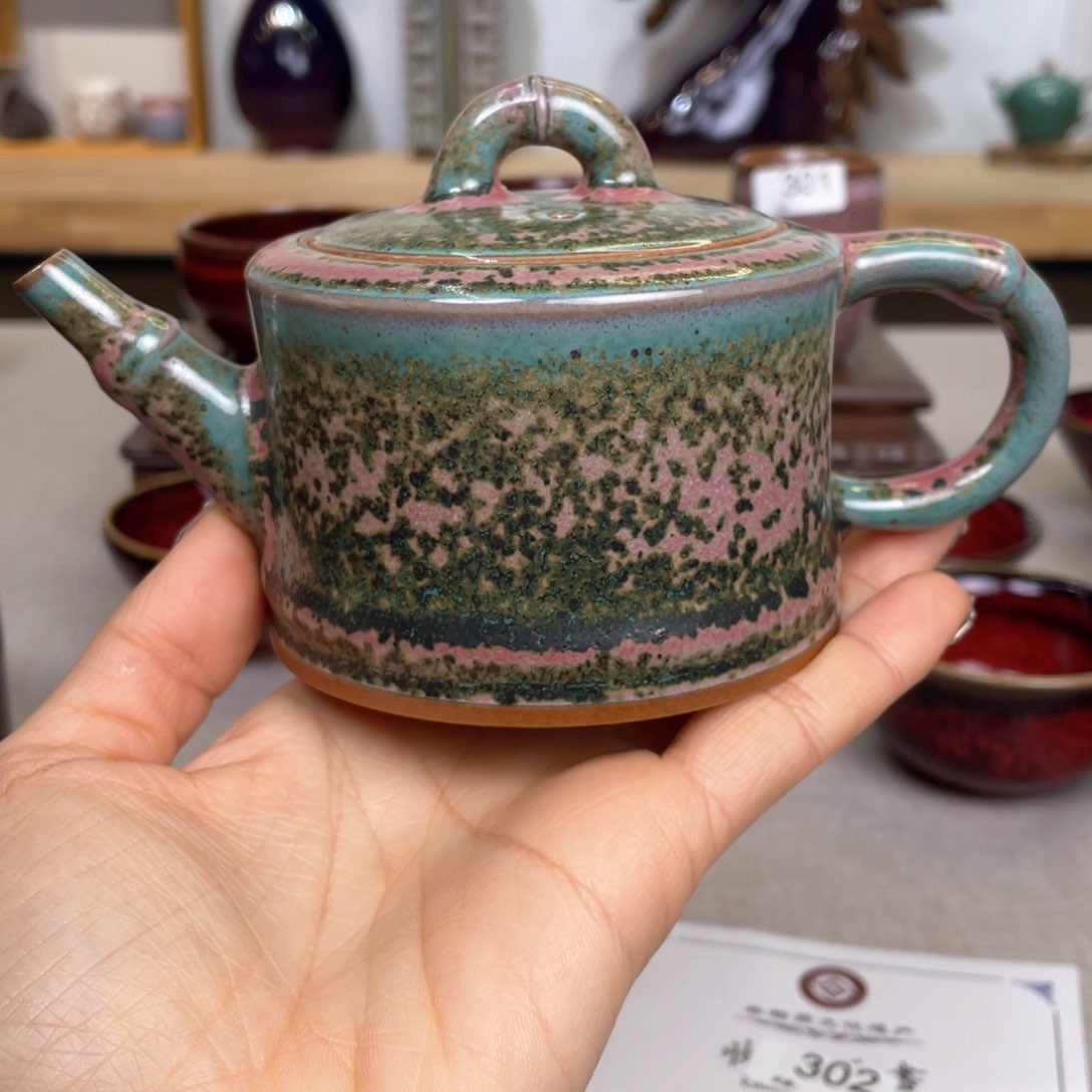 杯一**钧瓷壶原矿壶原矿