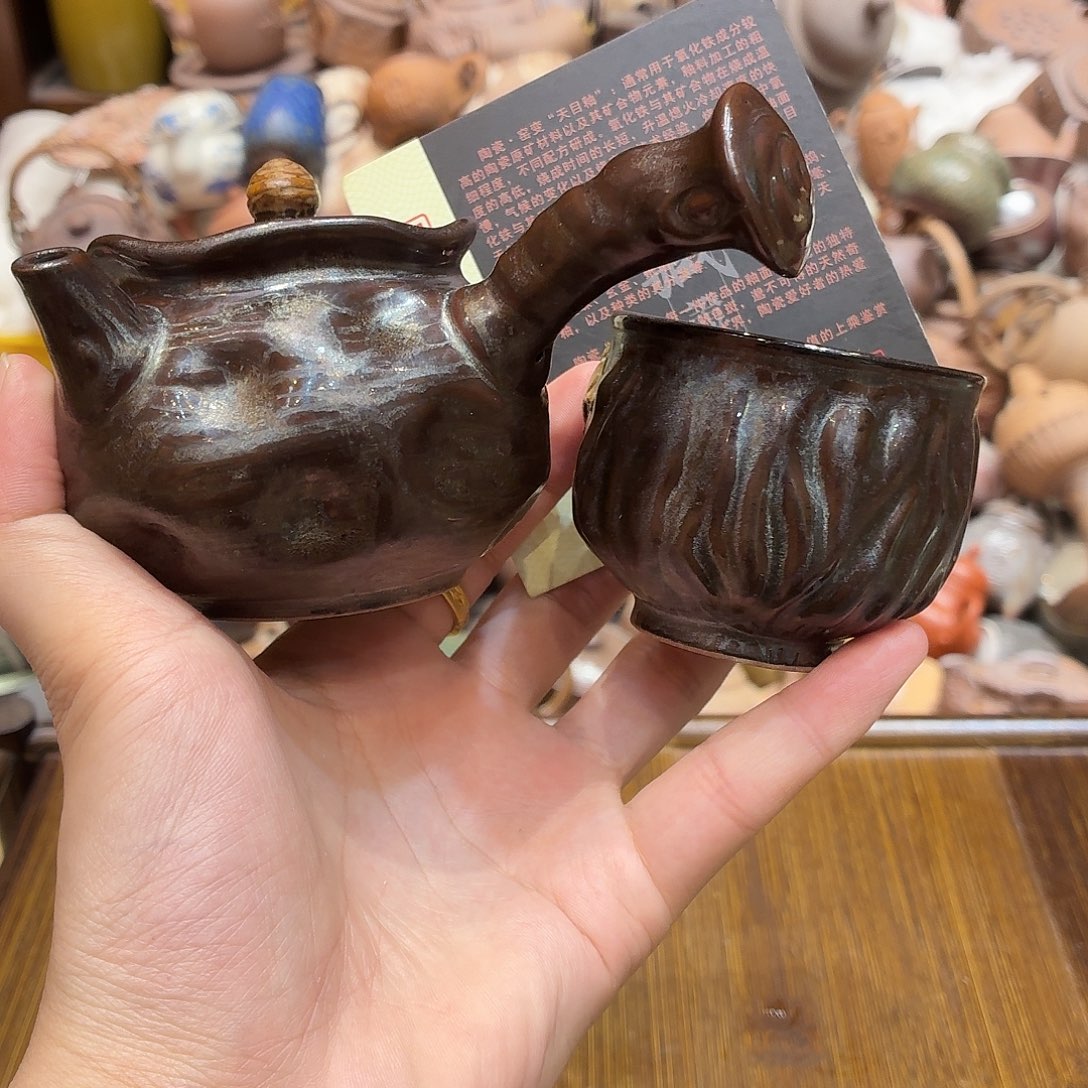 柴燒老岩泥茶器皿