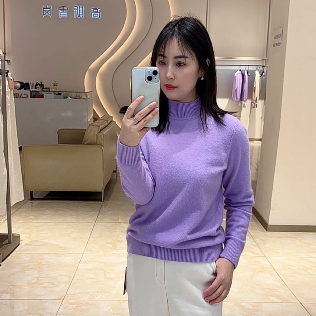 高斯雪岚25380223新款百搭气质长袖毛衣