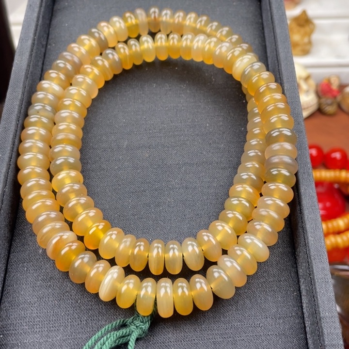 手串/手链驼骨雕刻算盘珠老羊角11/108