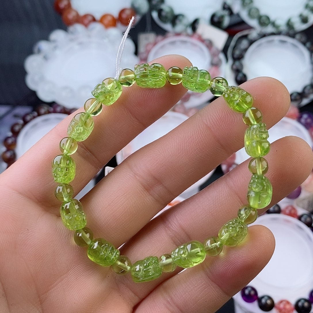 橄榄石手链未镶嵌橄榄石