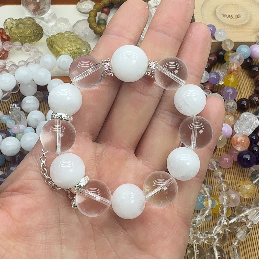 手链银S925镶嵌水晶