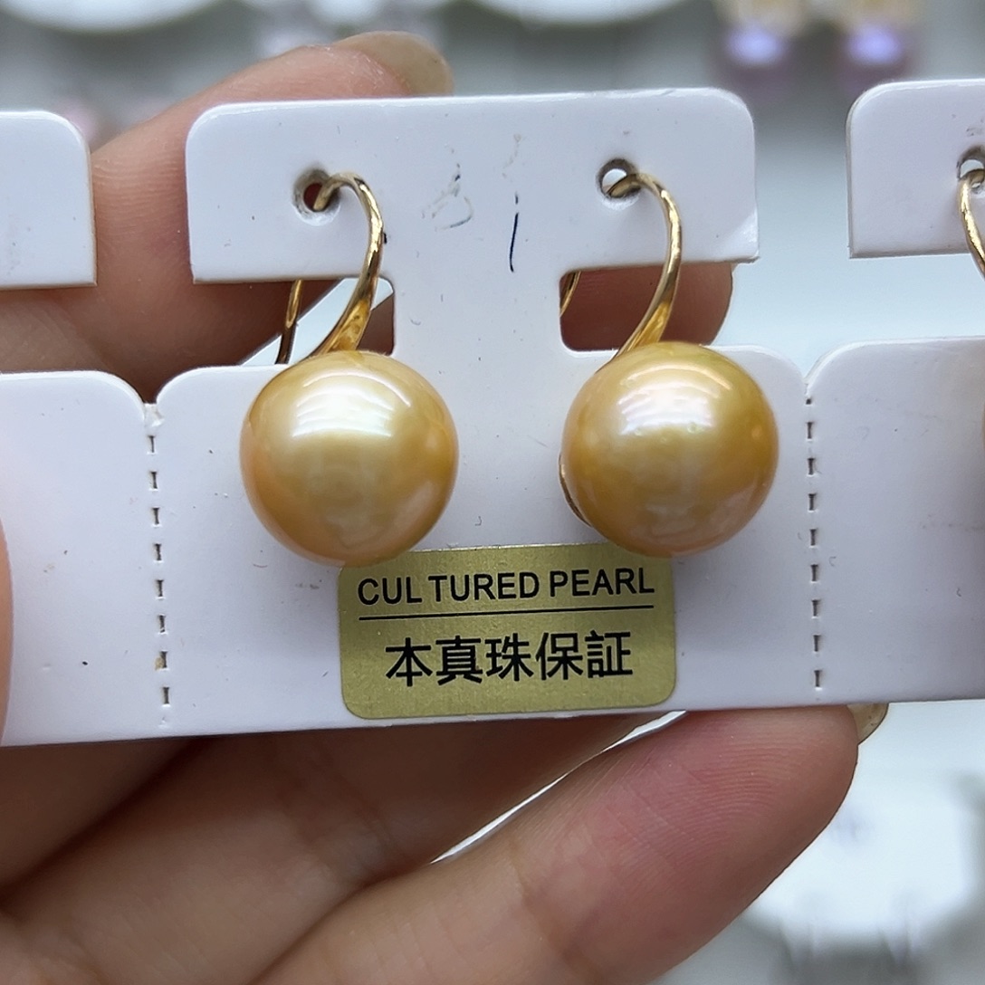 银S925镶嵌淡水珍珠耳饰阿*娅