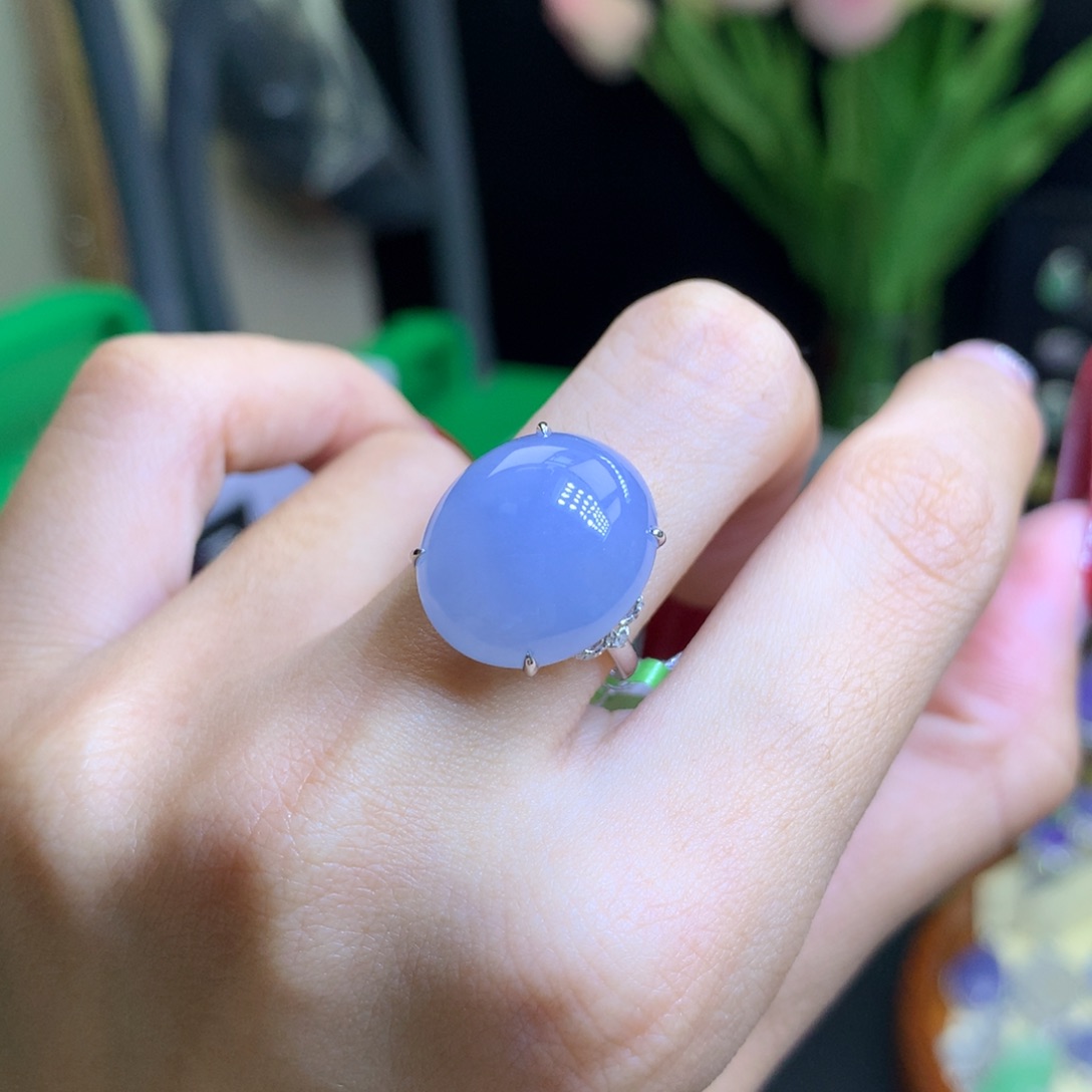 翡翠颈饰18K金镶嵌天然