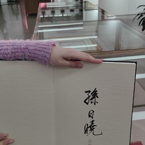 孙日晓亲签画册一本