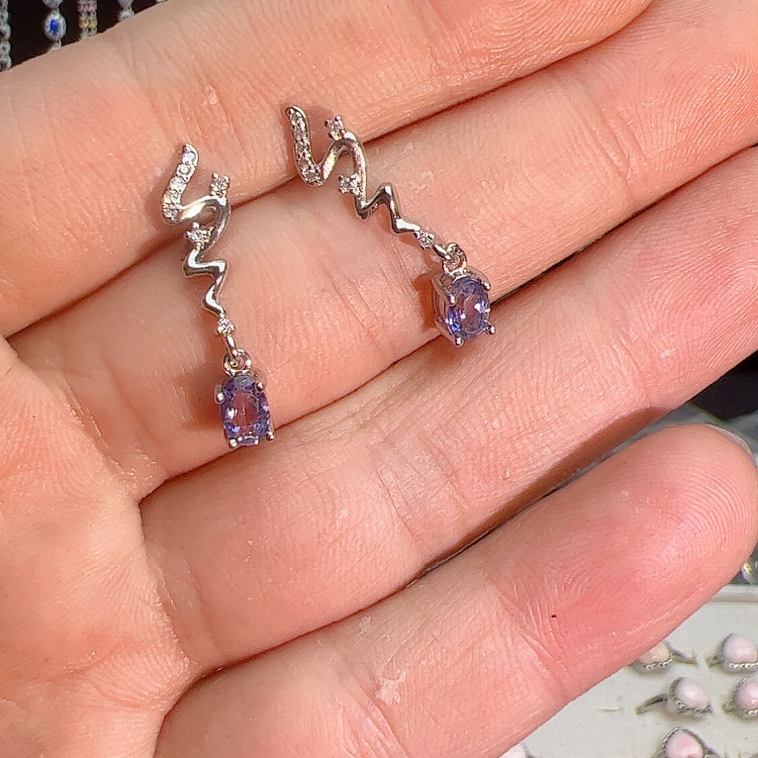 紫晶珠宝半成品银S925镶嵌