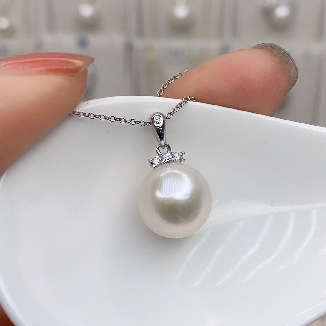 淡水珍珠颈饰银S925镶嵌