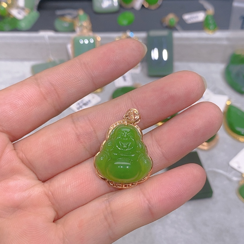 【闪购商品】和田玉（碧玉）颈饰未镶嵌@***淡