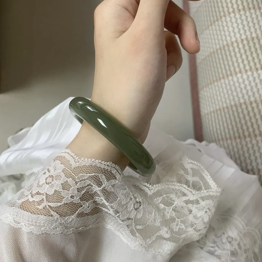 【新店开业】青海 和田玉 湖水绿 优雅气质 宽13M