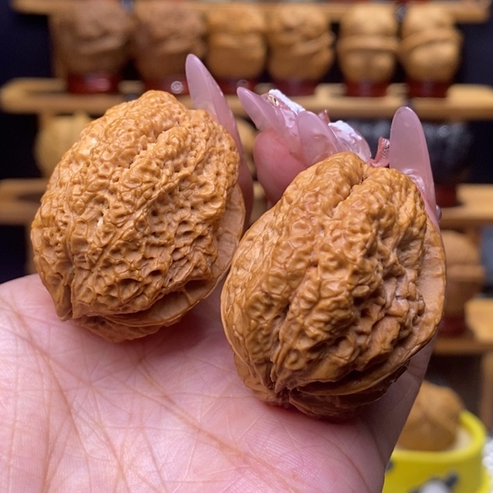 文玩核桃把件蝴蝶蝉15号40尺