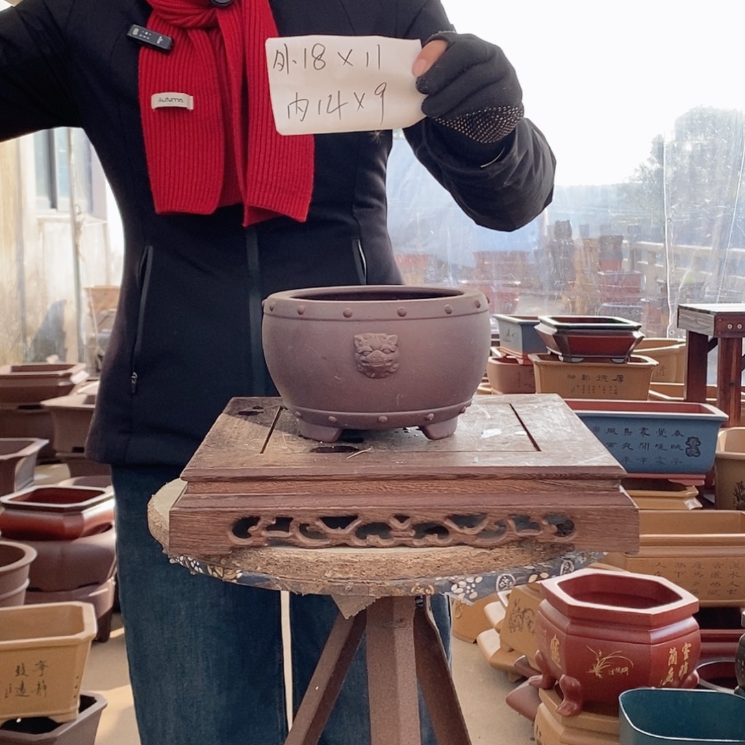 花盆紫砂紫砂花盆无孔