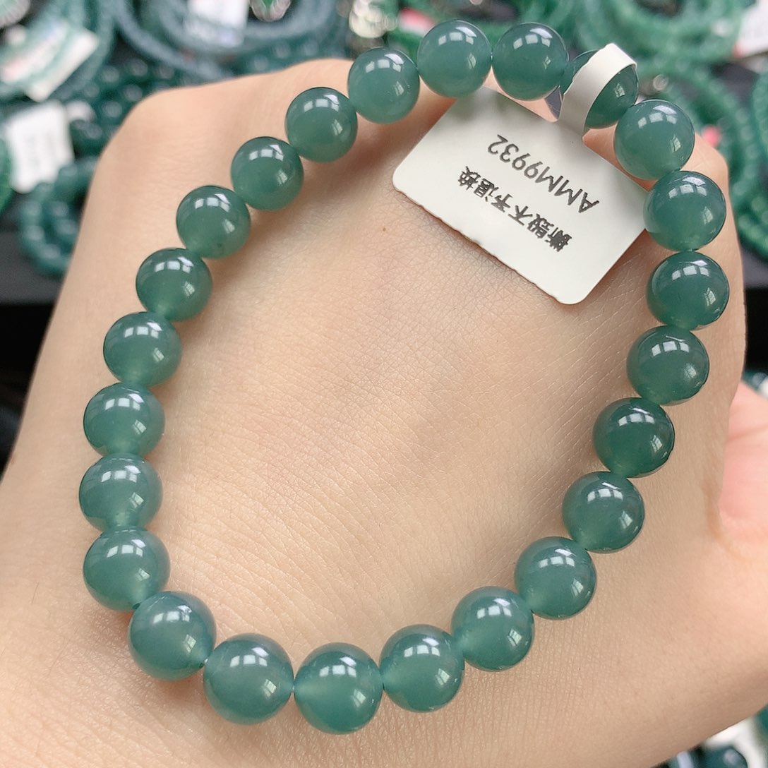 翡翠颈饰未镶嵌手串卡8