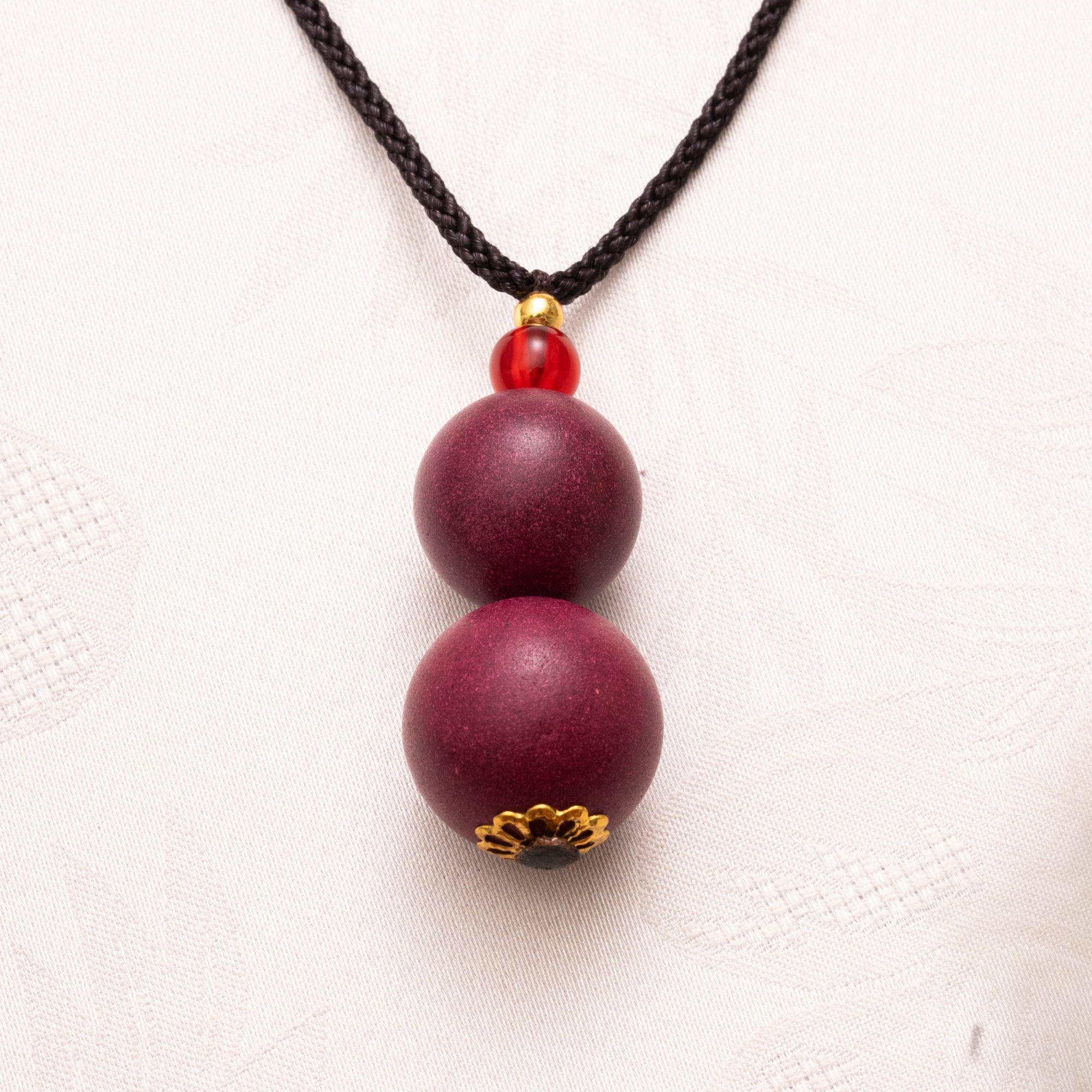 【紫气东来葫芦】天然合香珠 项链 非遗手作