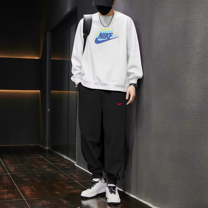 一折专区丨奥莱折扣丨秋冬季2025休闲百搭运动卫衣束脚卫裤两件装