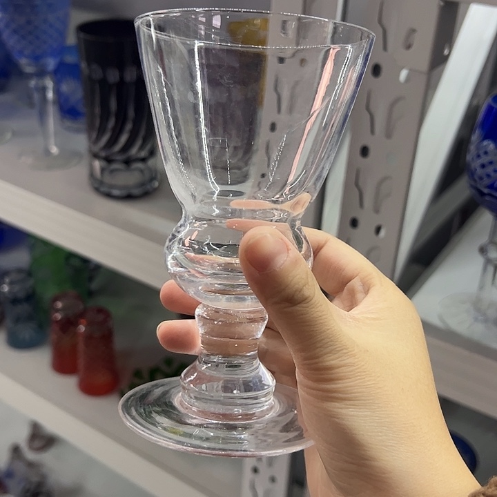 水晶玻璃平底款微瑕一个