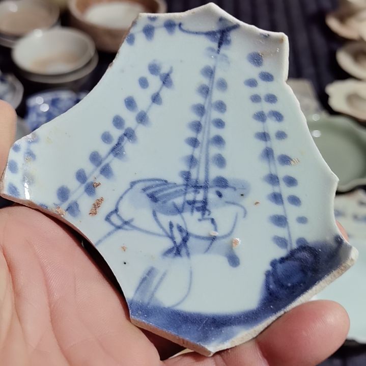 瓷片青花影青杯垫标夲