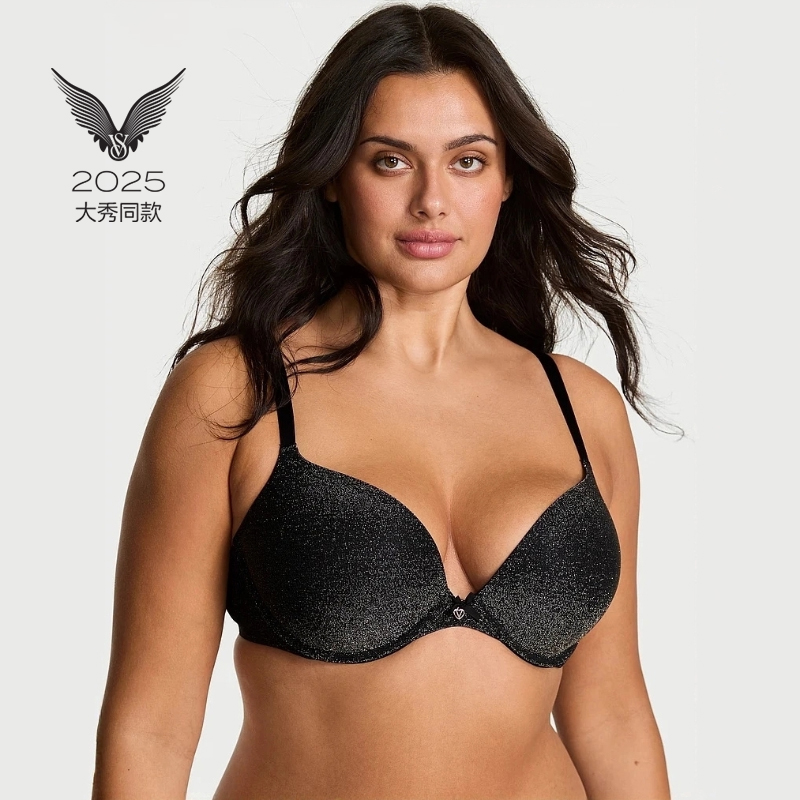 【维密大秀系列·聚拢文胸】舒适上薄下厚模杯文胸聚拢有钢圈