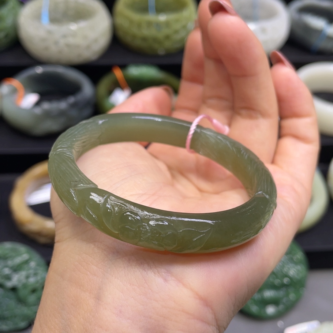 和田玉手镯未镶嵌92