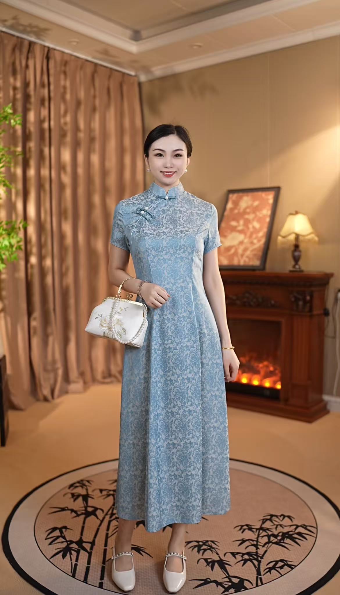 【涟漪】夏季新款时尚显瘦气质国风民国日常改良中式旗袍连衣裙