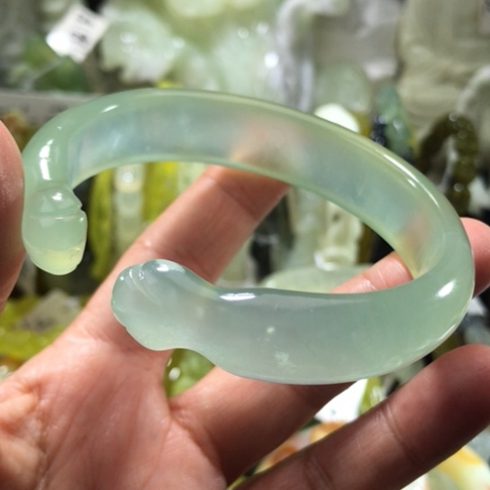 岫玉未镶嵌手镯65