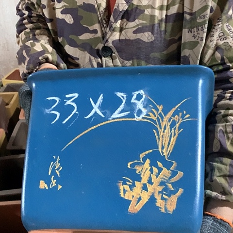 紫砂花盆手工制作