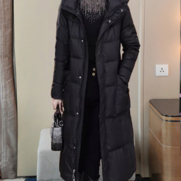 加厚保暖长款连帽羽绒服JYSDYY231215 38-F05