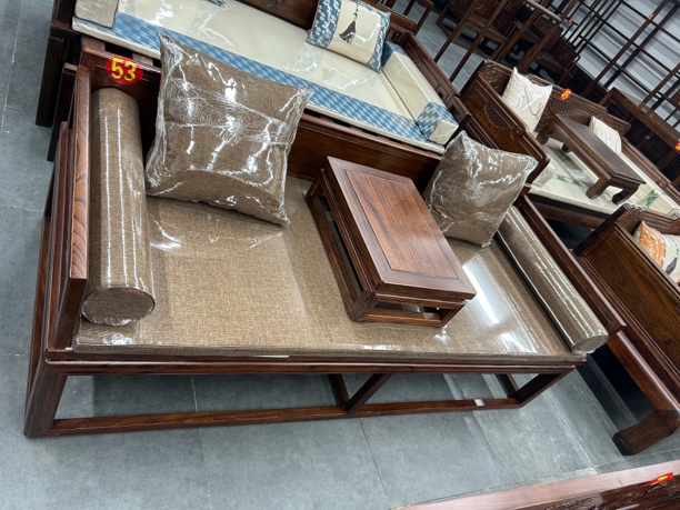 北方老榆木罗汉床全榫卯全榆木无辅材