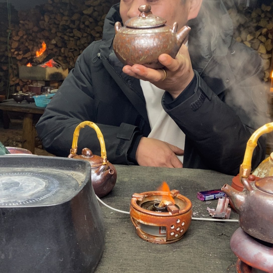 紫砂手工一鸣惊人柴烧手工烧水壶