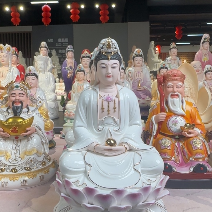 陶摆件12吋宝珠观音