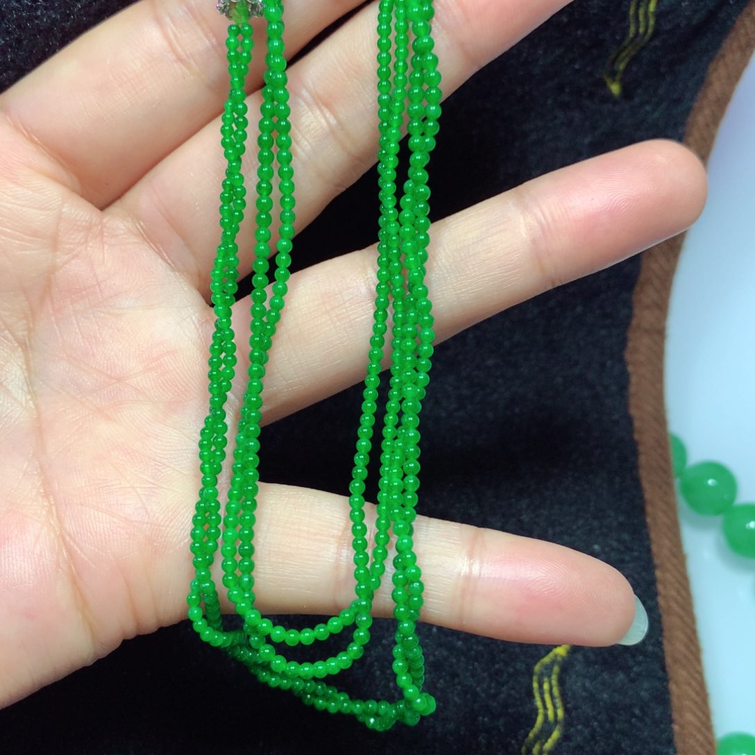 翡翠手链未镶嵌缅甸翡翠