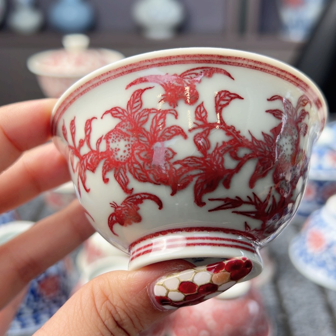 摆件景德镇毛仔柴窑主人杯