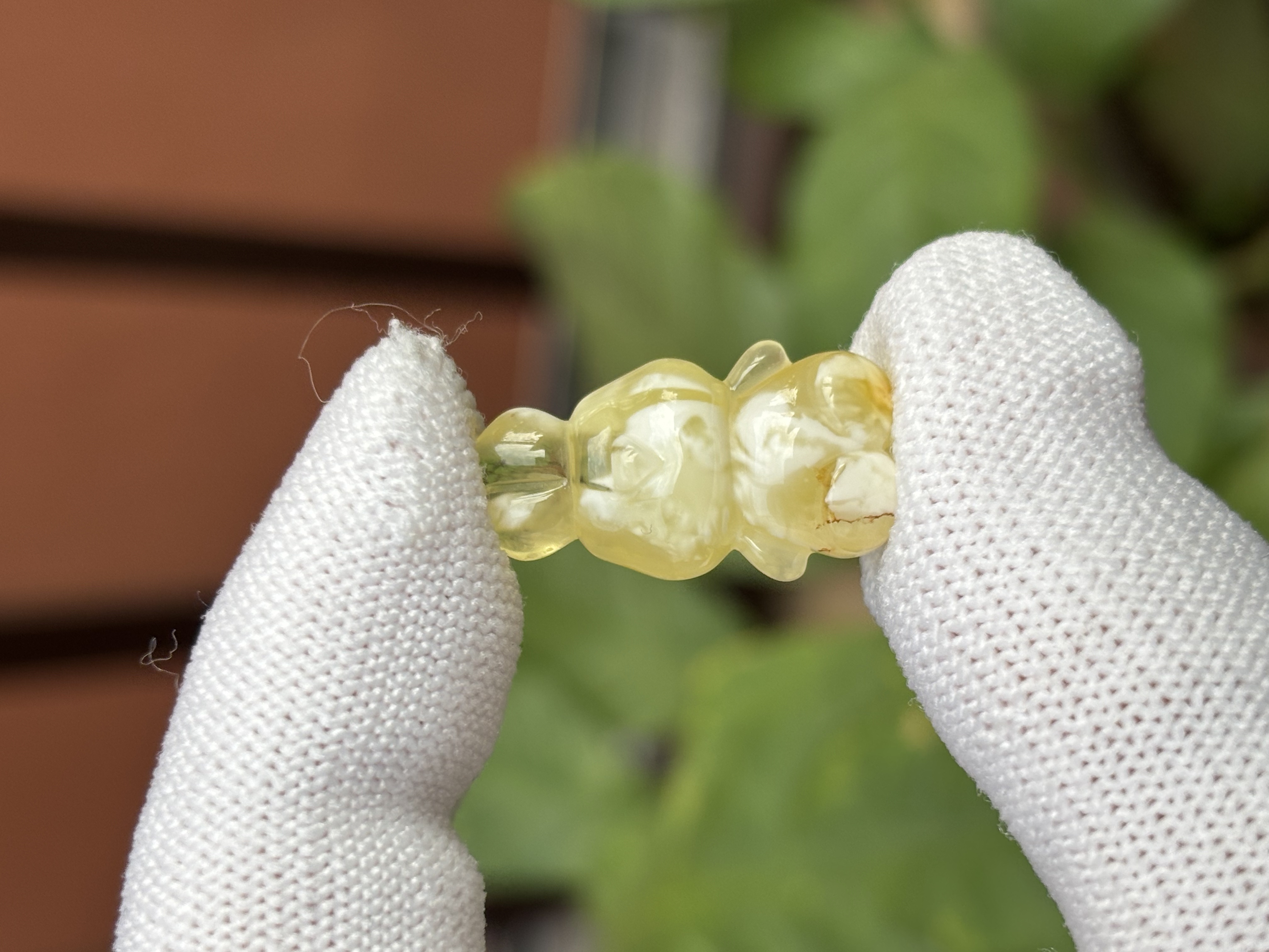 5101天然蜜蜡琥珀兔子配饰13.3x24.4x8.4mm