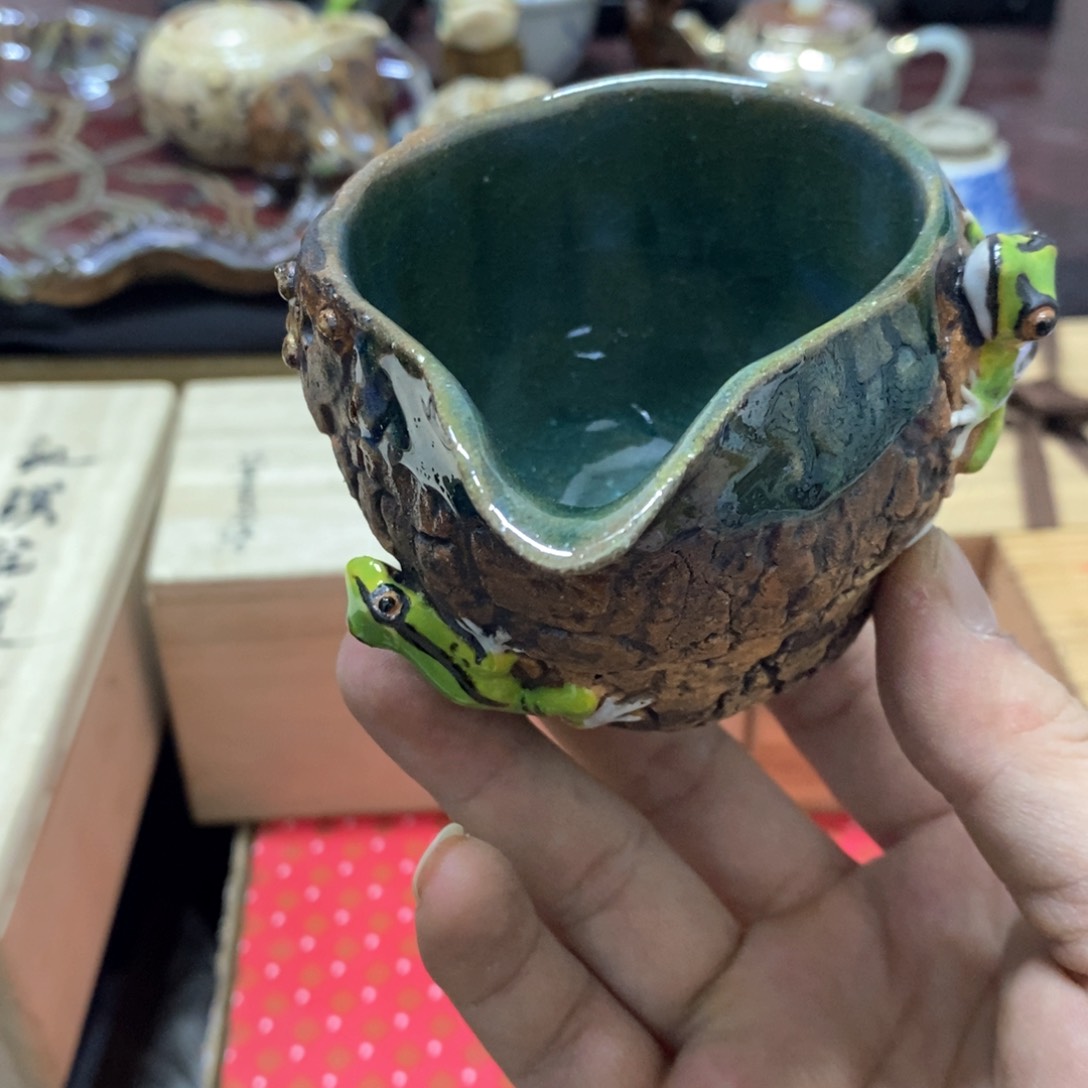 茶盏密胺手绘陶瓷杯子