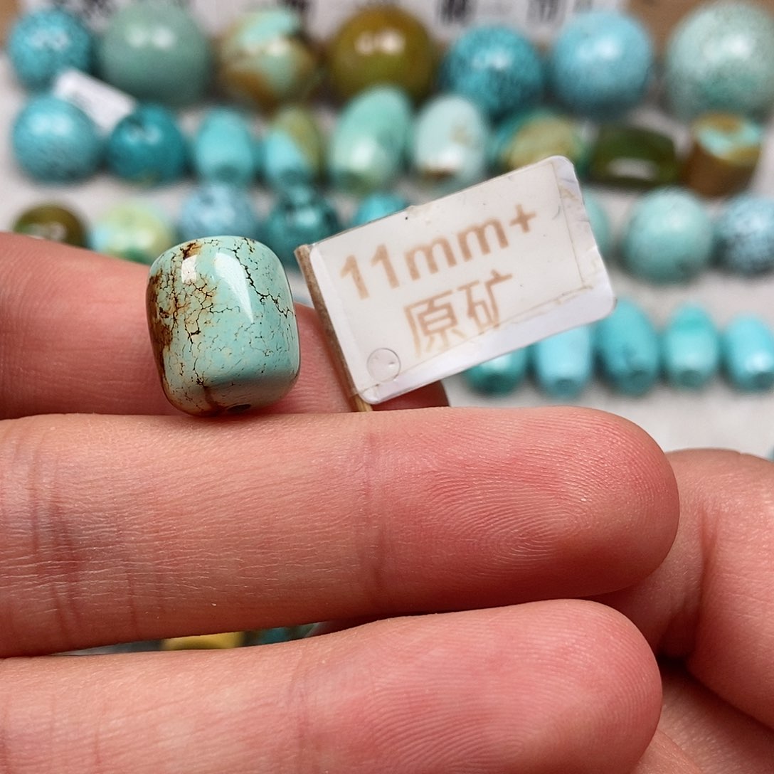 未镶嵌绿松石珠宝半成品