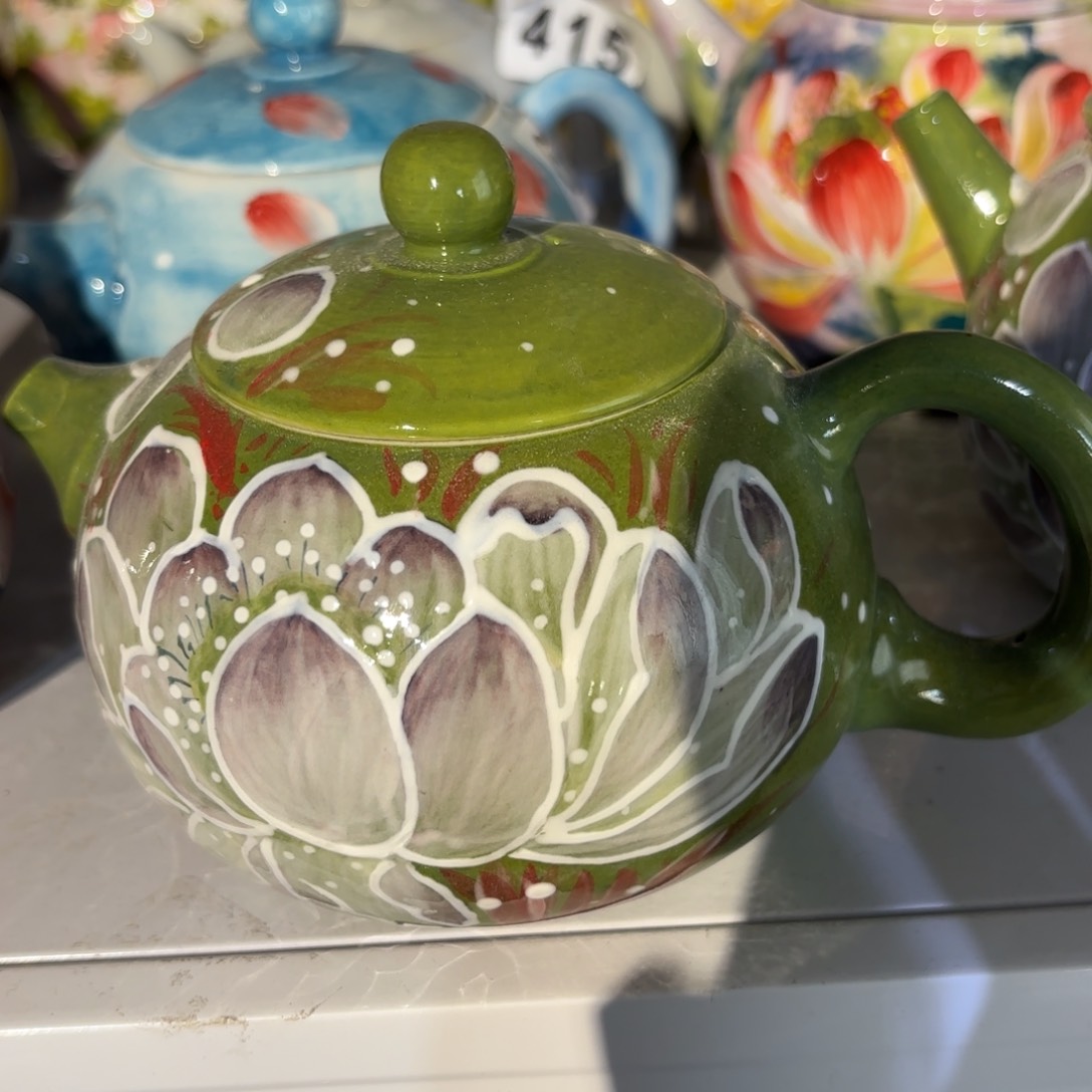 景德镇手绘高温釉下彩陶瓷茶具