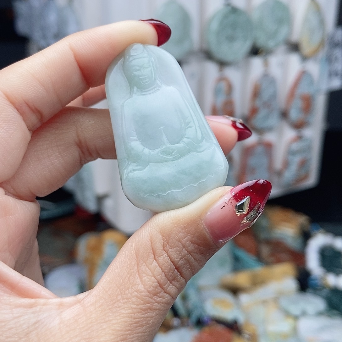 翡翠颈饰14K金镶嵌翡翠