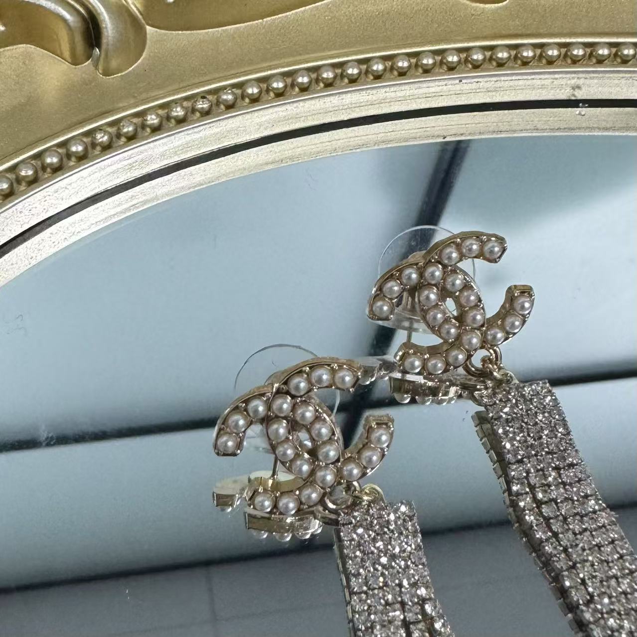 95新 Chanel/香奈儿 零件改款/乱乱子中古/耳钉/92119不支持鉴定