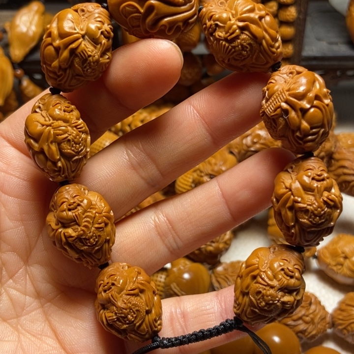 【闪购商品】橄榄核手串/手链聚宝财神1.7