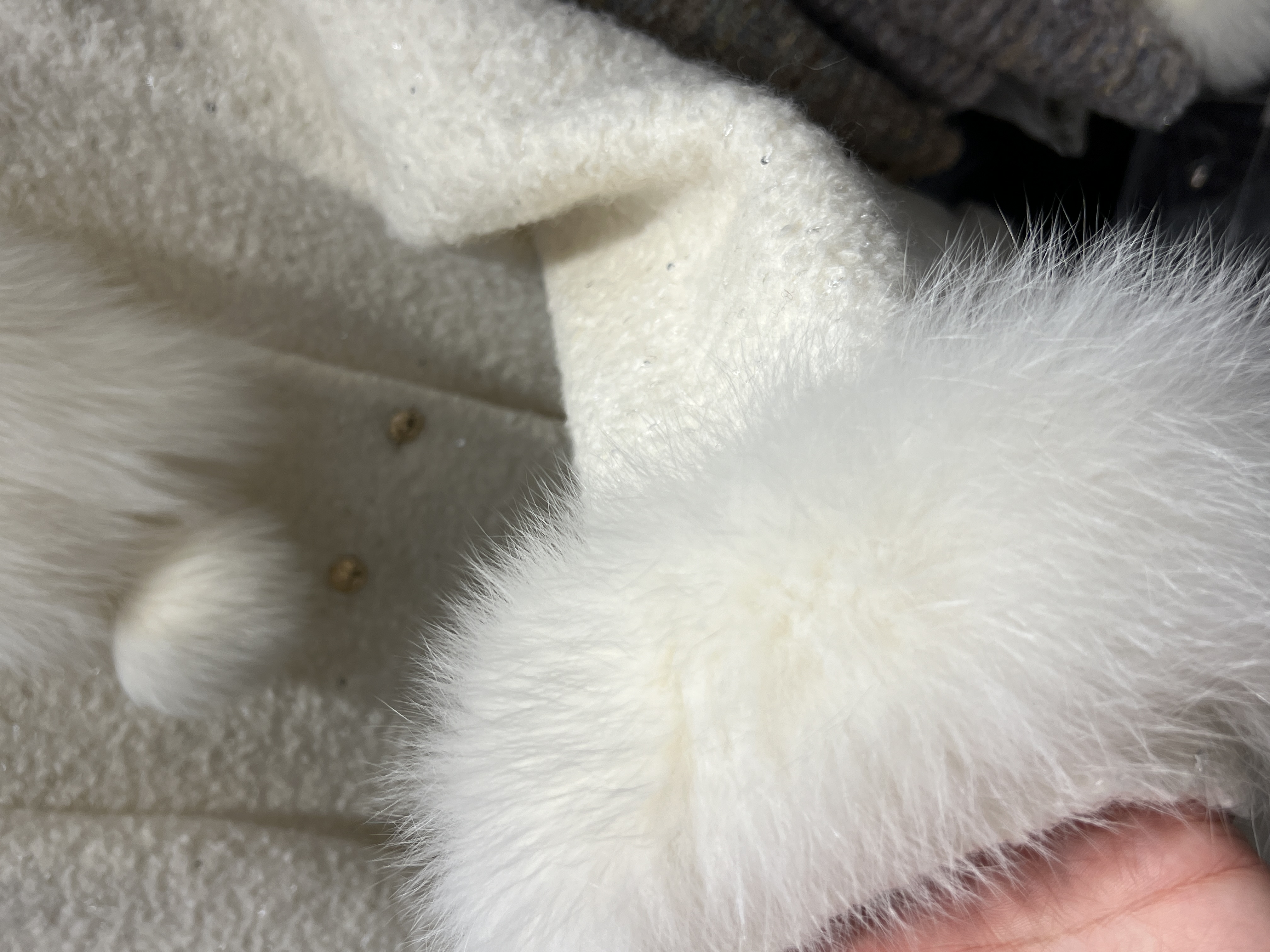 无毛领28588#长款小香羽绒外套 水D毛