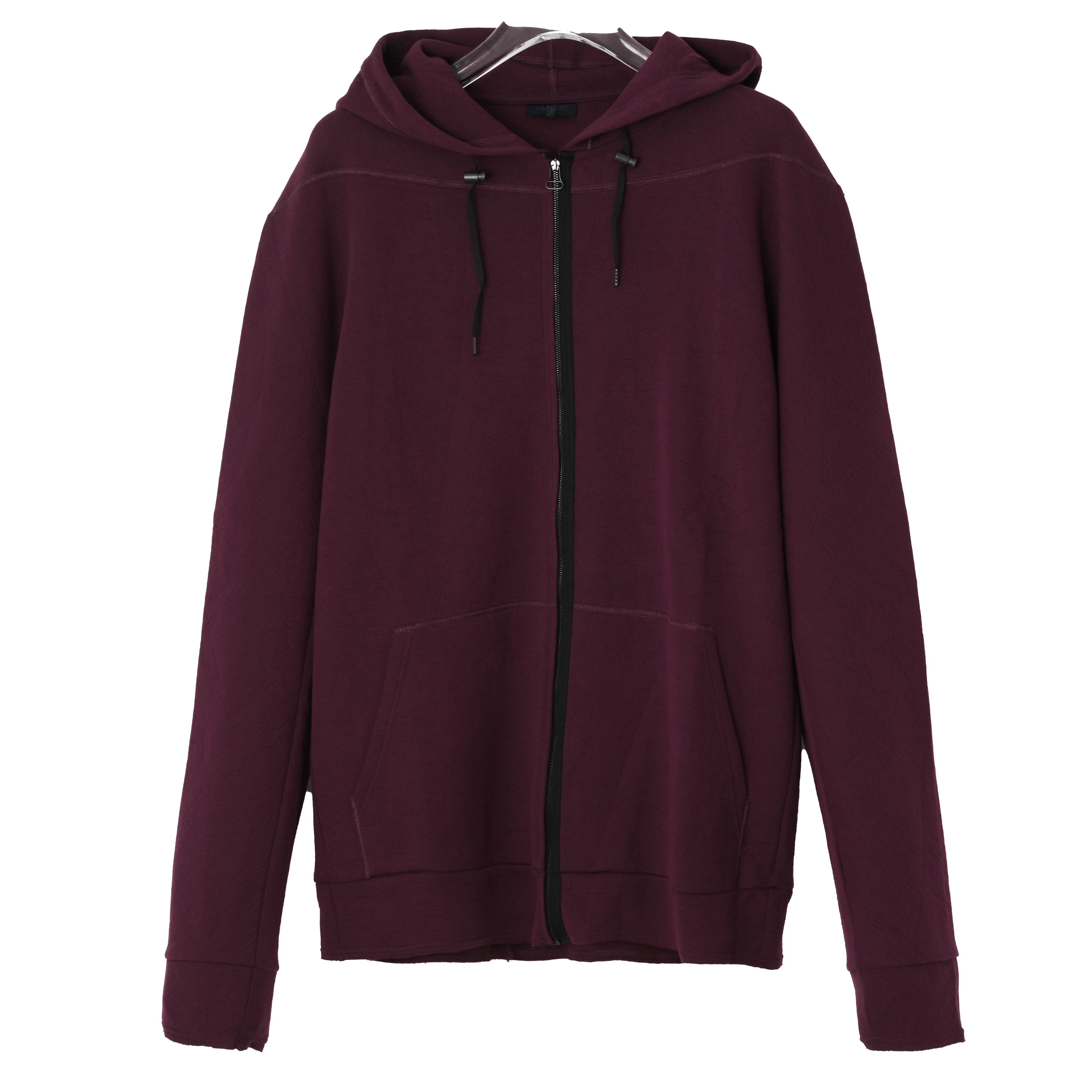 LANVIN 男士复古紫色休闲连帽卫衣外套 M20SW8A003