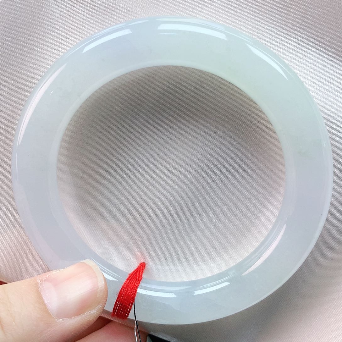 翡翠手镯未镶嵌56.5胖圆