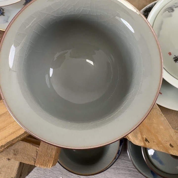 千里江山cx红盖碗微瑕