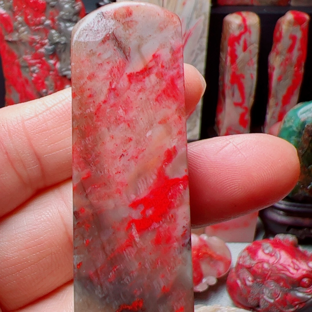 昌化石昌化鸡血石印章